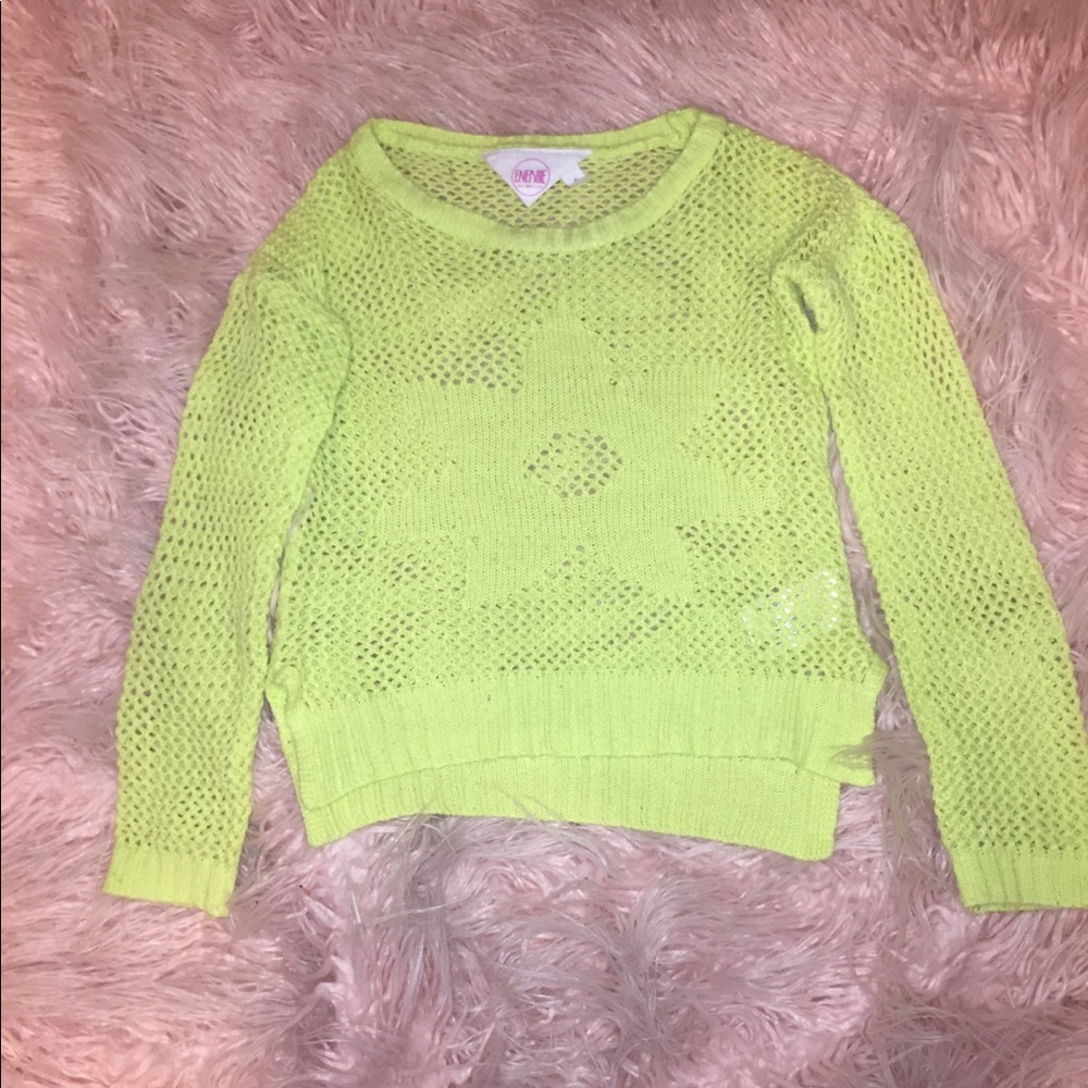 Yellow Knitted long sleeve shirt